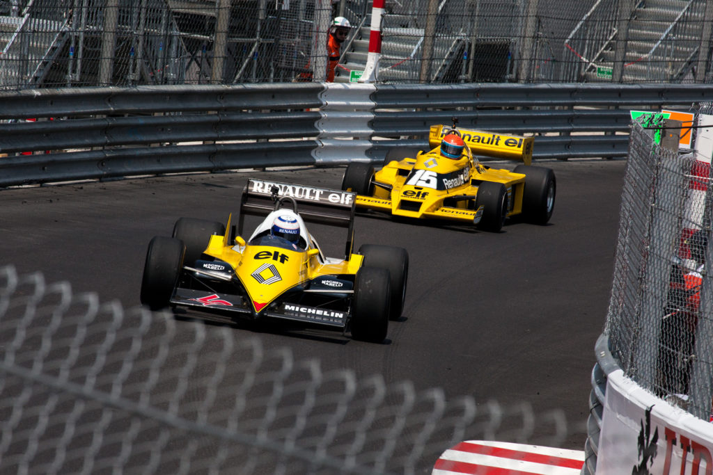 Prost et Jabouille sur le circuit de Monaco
