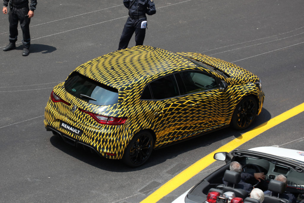 Arrière trois-quart de la Renault Mégane R.S. 2017