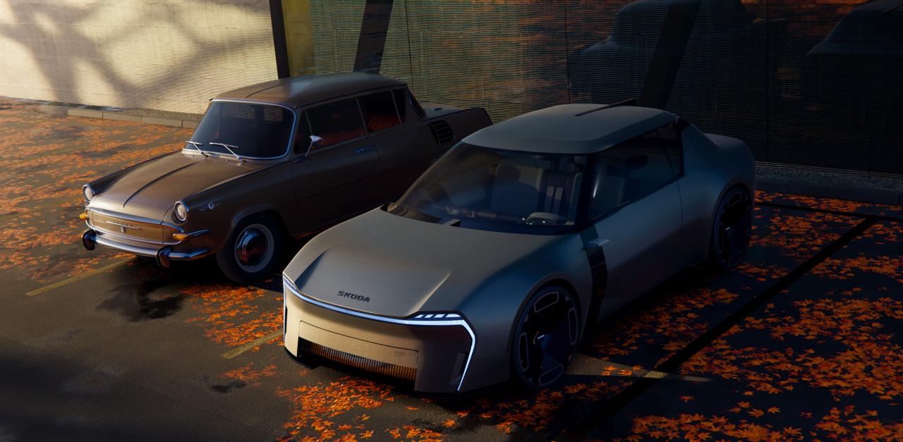 Škoda 1000 MBX : une icône tchèque réinventée en crossover - Crédit photo : Škoda