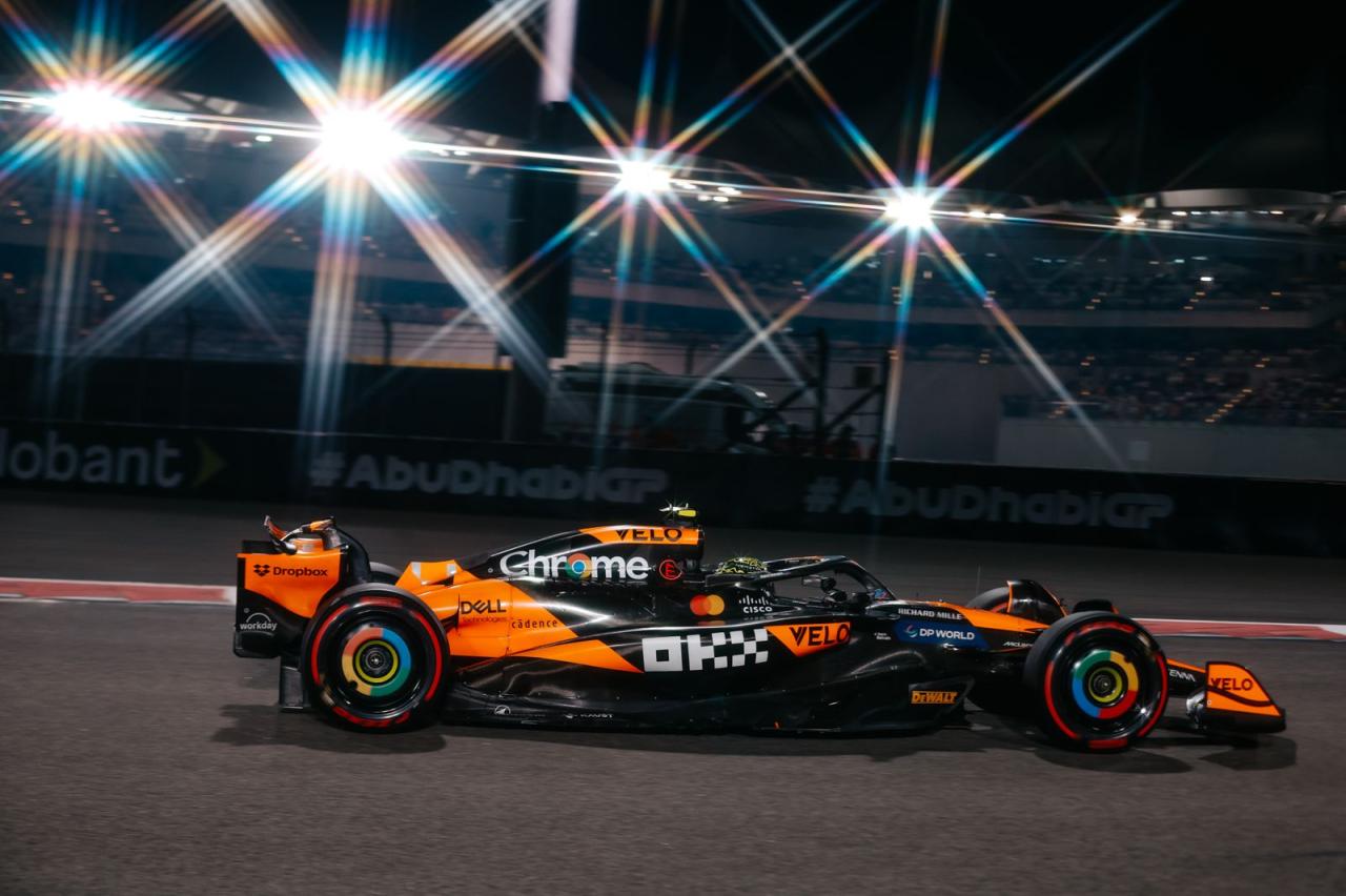 Norris en pole, McLaren verrouille la première ligne à Abu Dhabi - Crédit photo : McLaren Racing