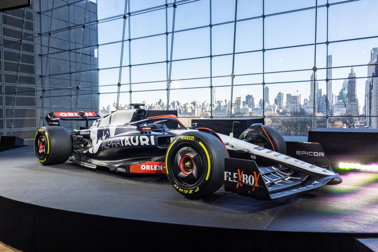 La Scuderia AlphaTauri a présenté la livrée de l’AT04, sa F1 2023 - Crédit photo : Scuderia AlphaTauri