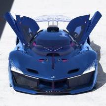 Alpine Alpenglow Hy6 : V6 biturbo à hydrogène de 740 chevaux - Crédit photo : Alpine