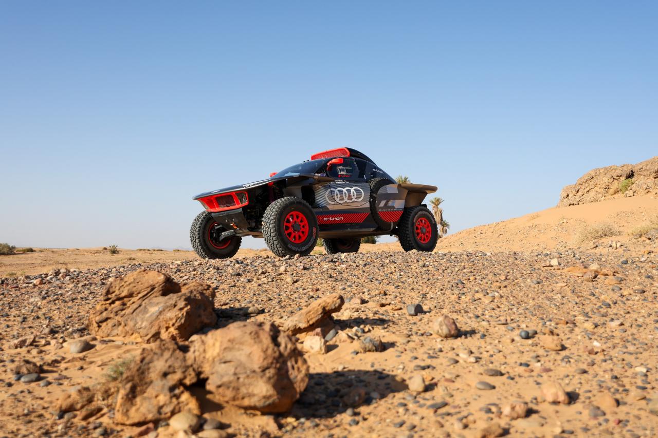 L'Audi RS Q e-tron se met à jour pour le Rallye Dakar 2024 - Crédit photo : Audi