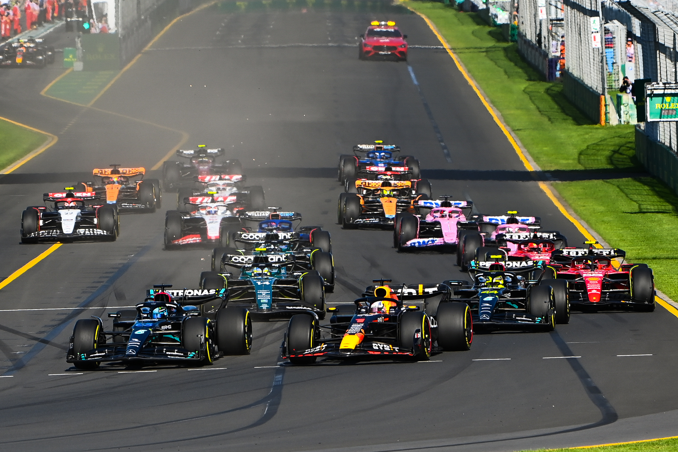 Le Grand Prix d'Australie 2023 de F1 a oscillé entre excitation et chaos - Crédit photo : Mercedes - LAT