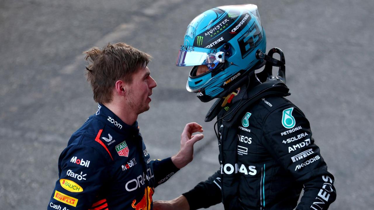 La guerre continue entre Verstappen et Russell - Crédit photo : via Sky Sports