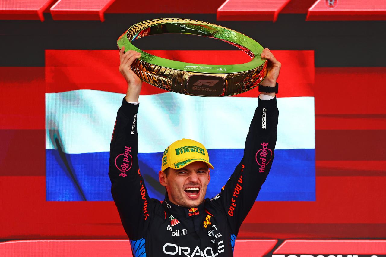 Verstappen l'emporte au Brésil devant Ocon et Gasly - Crédit photo : Red Bull Content Pool - Getty Images