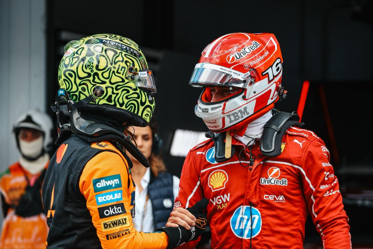 Norris en pole à São Paulo, Antonelli deuxième, Leclerc troisième - Crédit photo : McLaren Racing via X