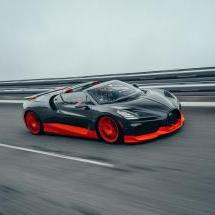 Bugatti W16 Mistral : nouveau record de vitesse pour un roadster - Crédit photo : Bugatti