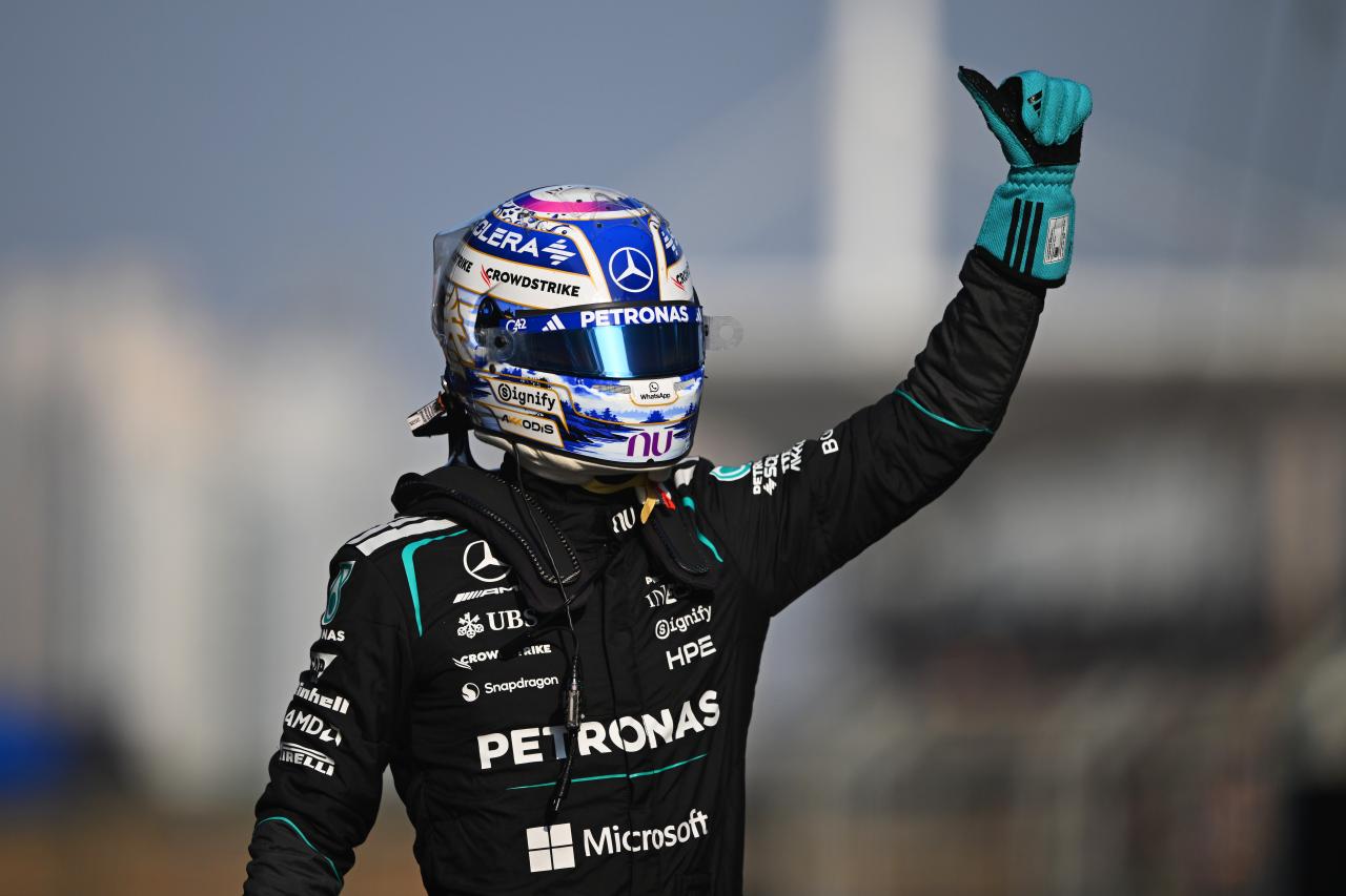 Russell en pole du Sprint en Chine, Mercedes verrouille la 1re ligne - Crédit photo : Getty Images - Mercedes-Benz Grand Prix Limited