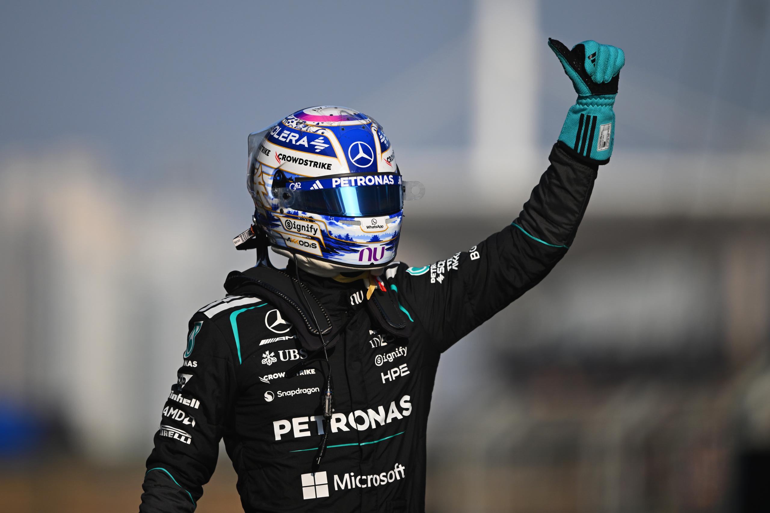 Russell en pole du Sprint en Chine, Mercedes verrouille la 1re ligne - Crédit photo : Getty Images - Mercedes-Benz Grand Prix Limited