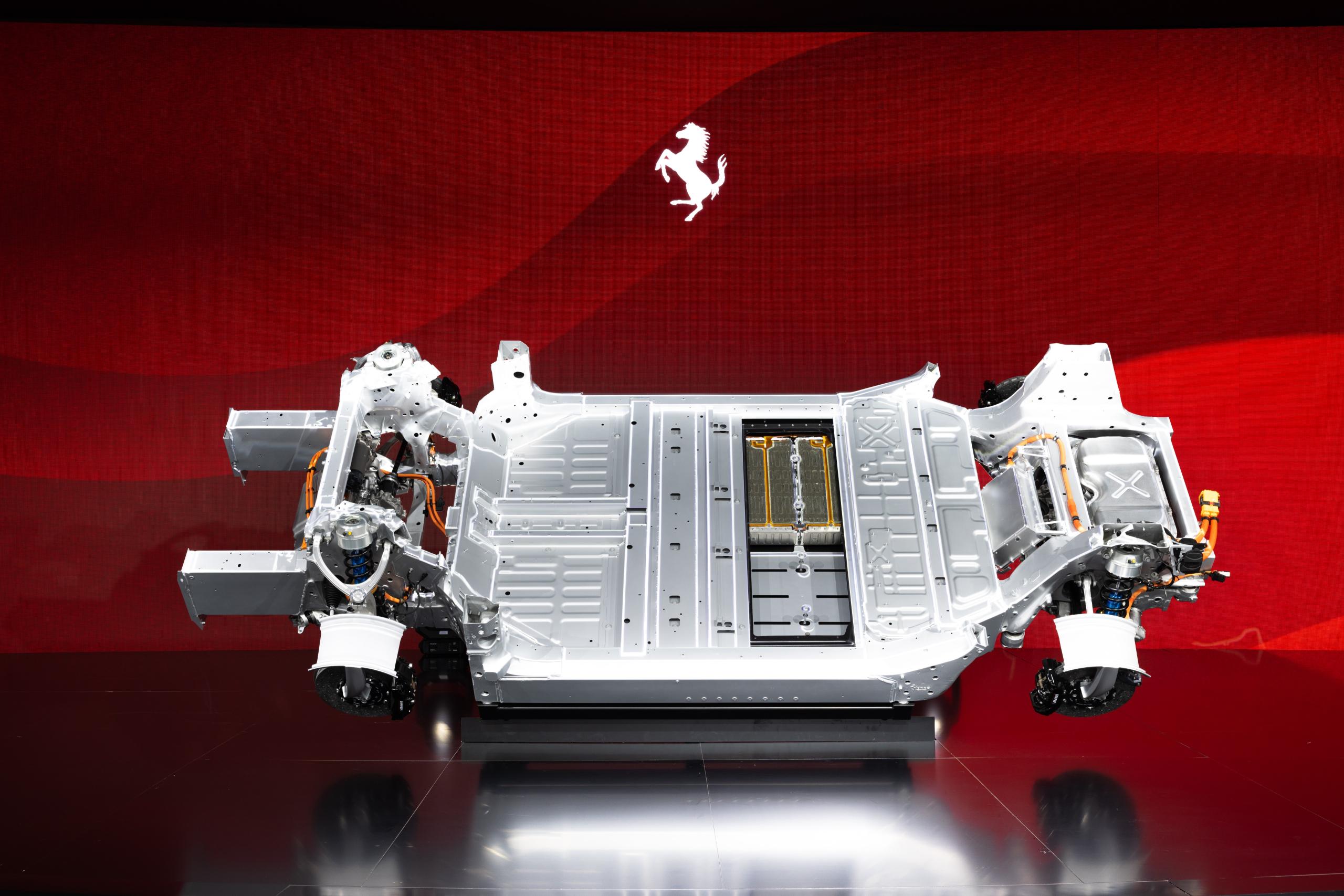 Ferrari Elettrica, la base technique de la première Ferrari électrique - Crédit photo : Ferrari
