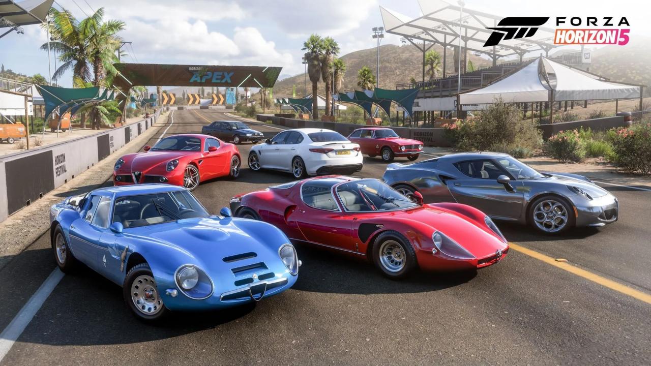 Les italiennes d'Alfa Romeo, Lancia, Fiat et Abarth débarquent dans Forza Horizon 5