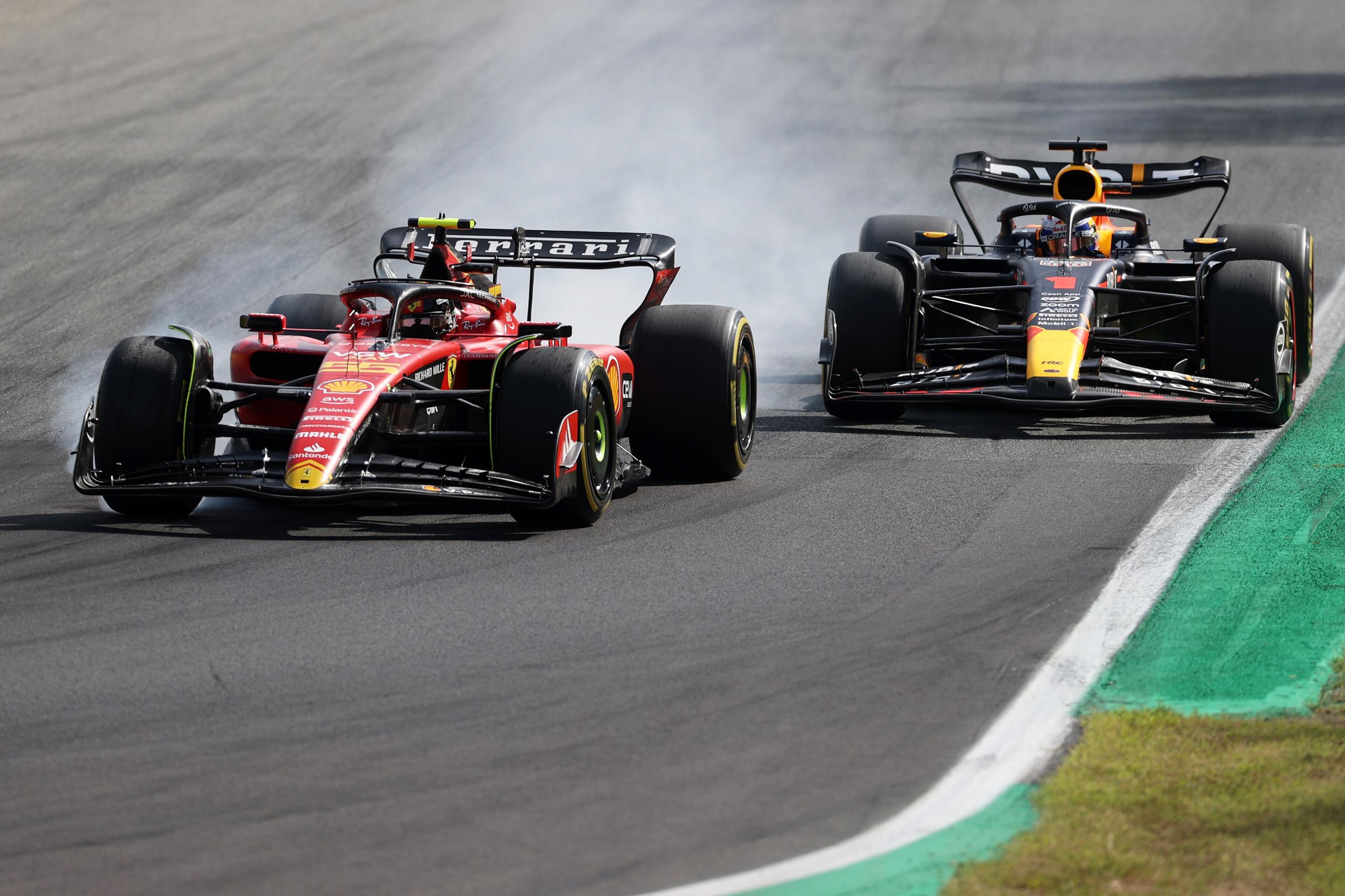 Les Red Bull de Verstappen et Pérez s'imposent à Monza devant les Ferrari de Sainz et Leclerc - Crédit photo : Red Bull Content Pool