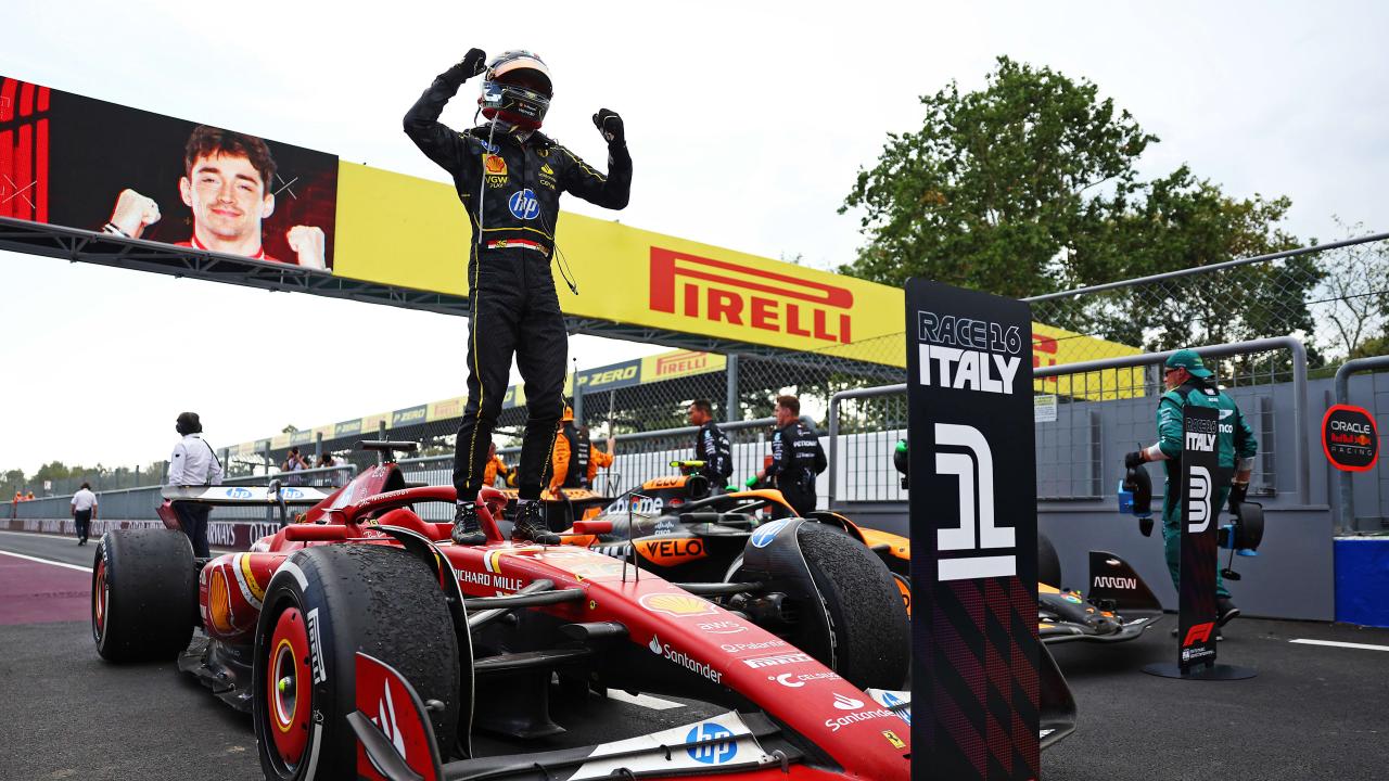 Leclerc triomphe à Monza sur Ferrari, Piastri et Norris sur le podium - Crédit photo : F1