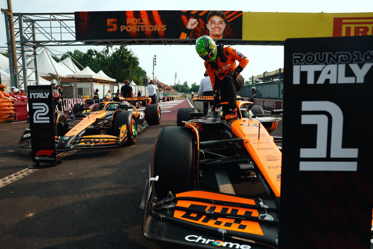 Norris en pole à Monza, McLaren domine devant Russell et Ferrari - Crédit photo : McLaren