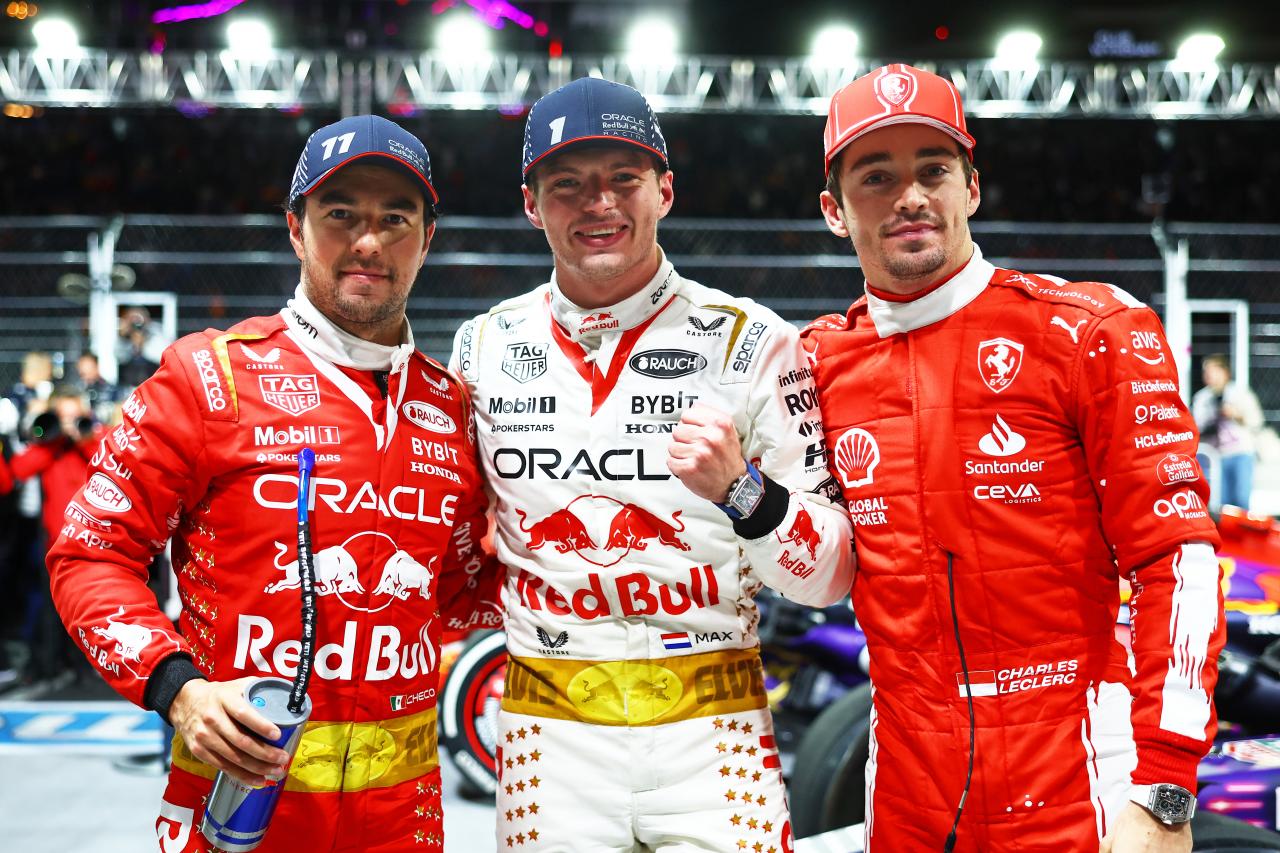 Verstappen gagne devant Leclerc et Pérez sous les néons de Las Vegas - Crédit photo : Getty Images / Red Bull Content Pool