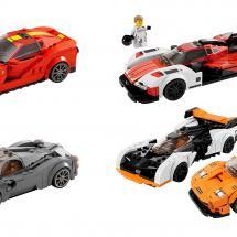 LEGO : Ferrari 812, Pagani Utopia, Porsche 963, McLaren Solus et McLaren F1 LM - Crédit photo : LEGO