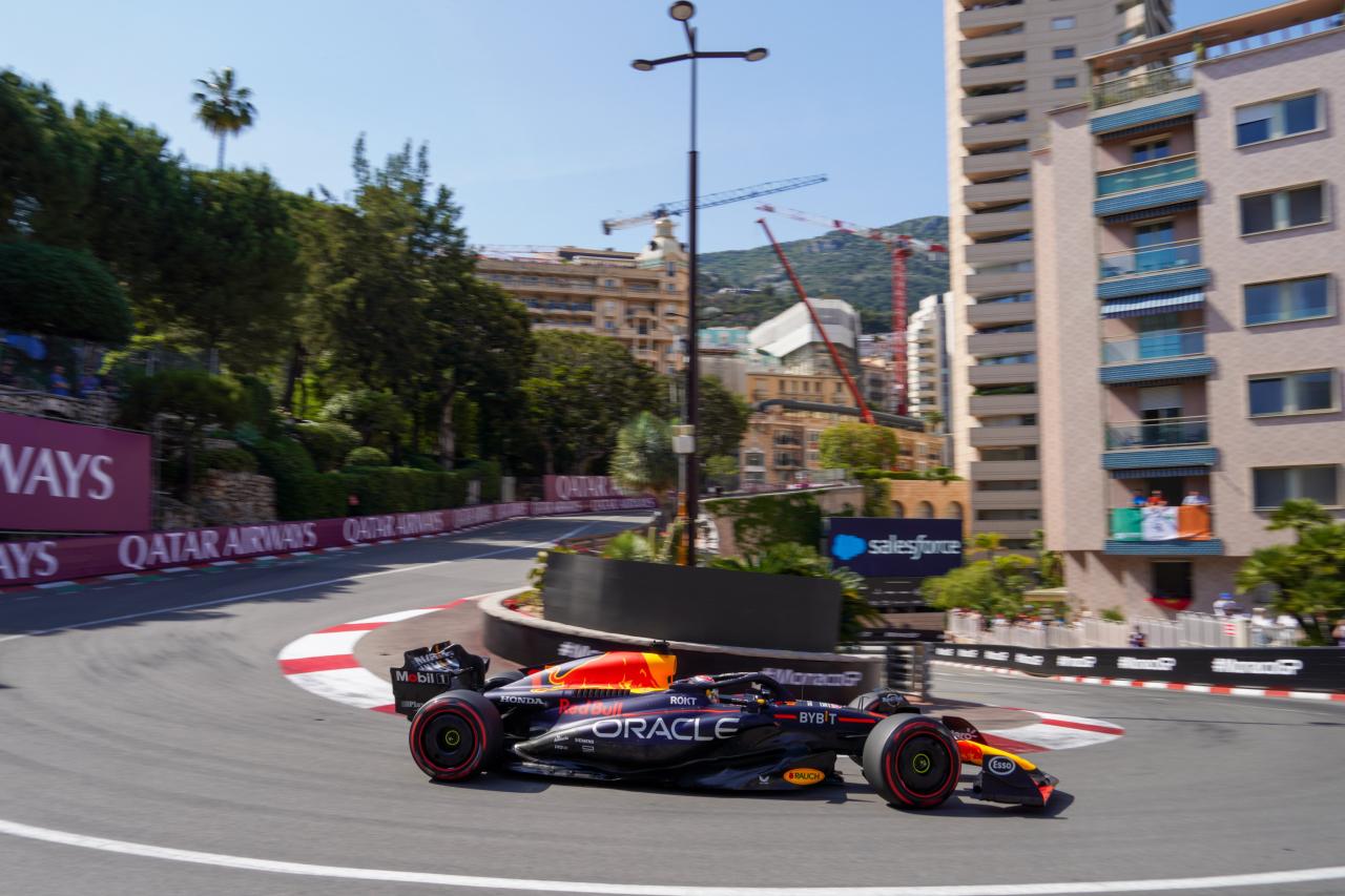 Verstappen a signé la pole à Monaco devant Alonso et Leclerc... enfin Ocon - Crédit photo : Red Bull Content Pool