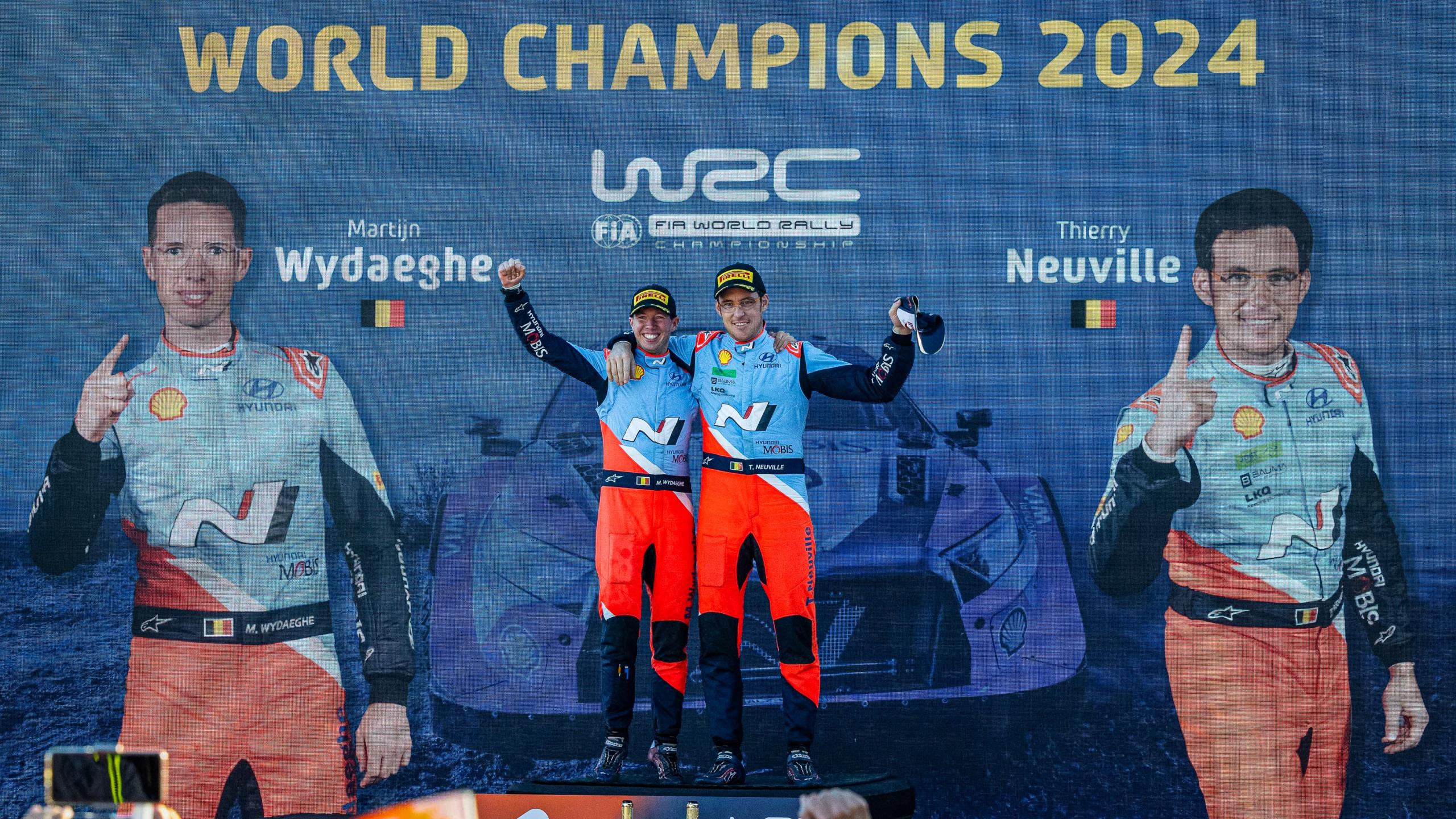 Neuville, enfin roi du WRC, et Toyota, maître des constructeurs - Crédit photo : Hyundai Motorsport