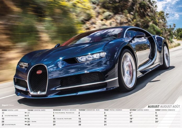 Bugatti Chiron - calendrier automobile