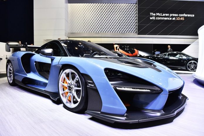 McLaren Senna GTR, 3/4 avant McLaren Senna GTR, 3/4 avant