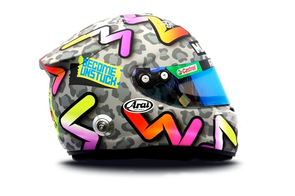 Casque de Daniel Ricciardo