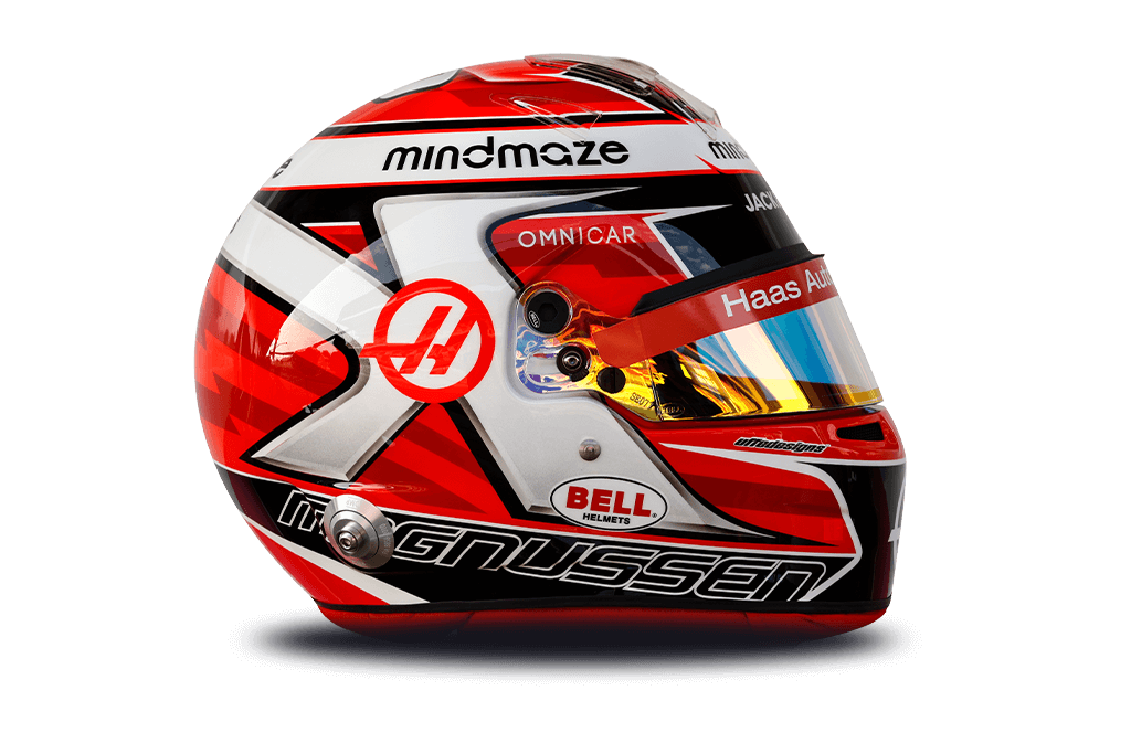 Casque de Kevin Magnussen