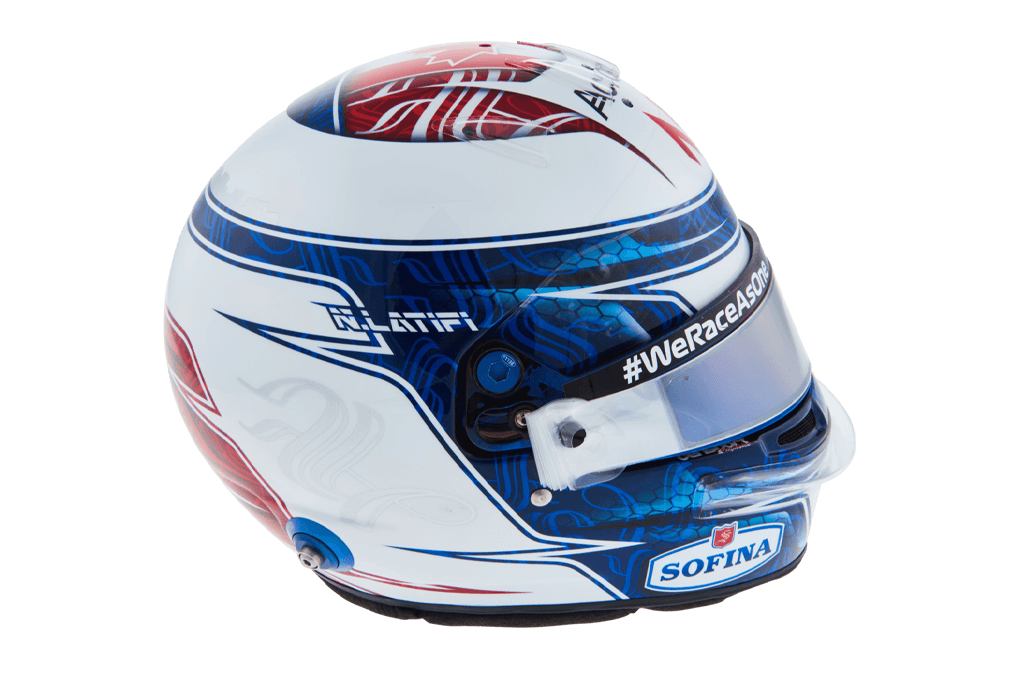Casque de Nicholas Latifi